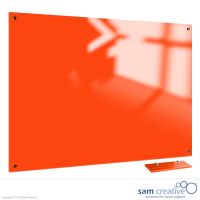 Glassboard Bright Orange Magnetic 100x100 cm