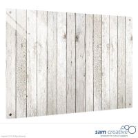 Whiteboard Glass Solid Wooden Fence 90x120 cm